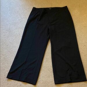 Banana Republic Black Wide Leg Cropped Pants